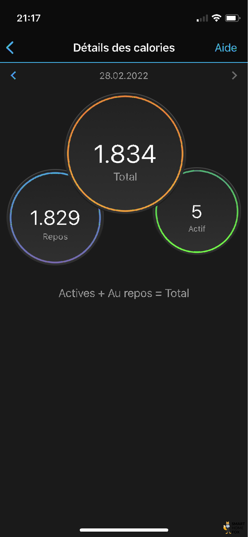 garmin connect calories